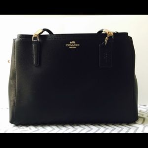 NWT Authentic Coach Leather Christie Satchel