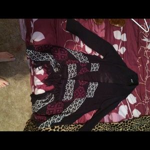 Tribal patterned cardigan