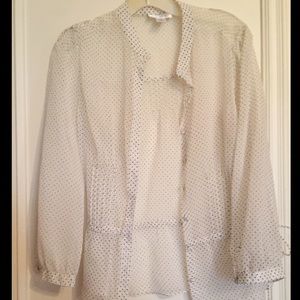 loft polkadot blouse