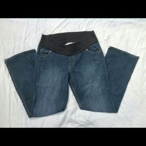 Maternity - Boot cut med wash jeans