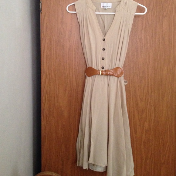 Cream Summer Flowy Dress