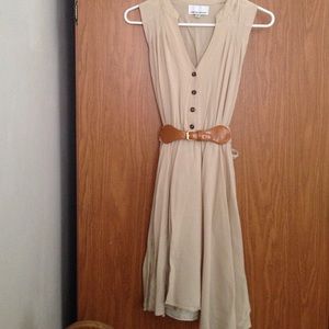 Cream Summer Flowy Dress