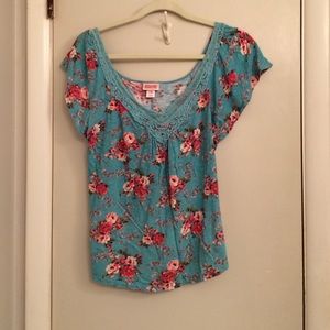 Mossimo Supply Co. floral blouse - size M