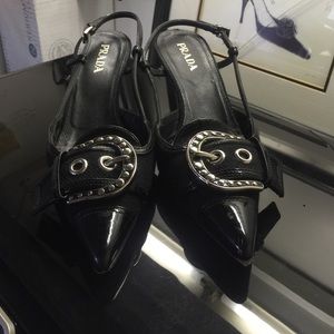 Prada buckle shoes