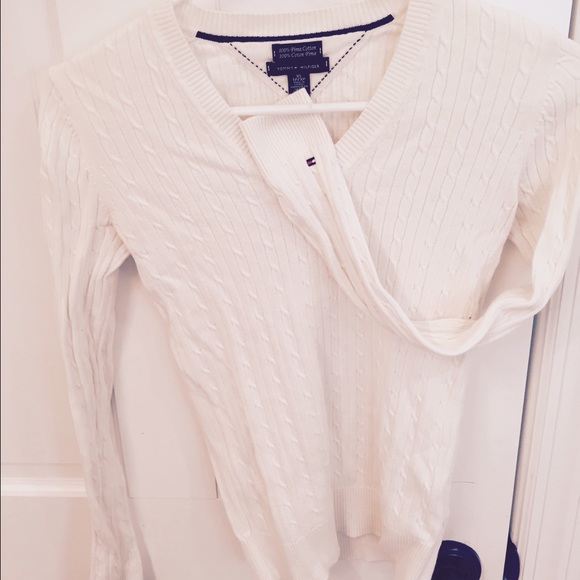 Hilfiger V-Neck Cable Sweater