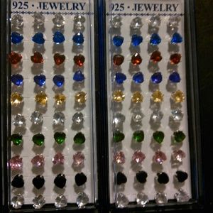 5 pairs heart Studs colors of your choice for30.00