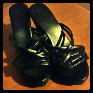 New York & Co Black Slides