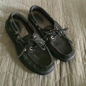 Sperry Women's size 5 all black boat shoes