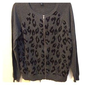 Cheetah cardigan sweater