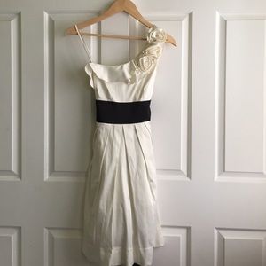 One-shoulder Satin Dress