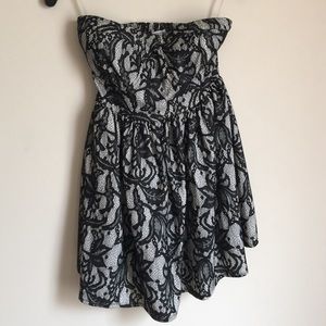 Lace Print Dress