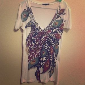 Urban outfitters peacock t shirt