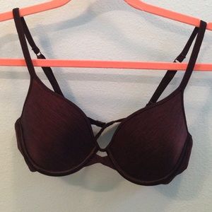Black cutout bra