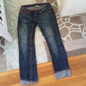 Straight leg jeans