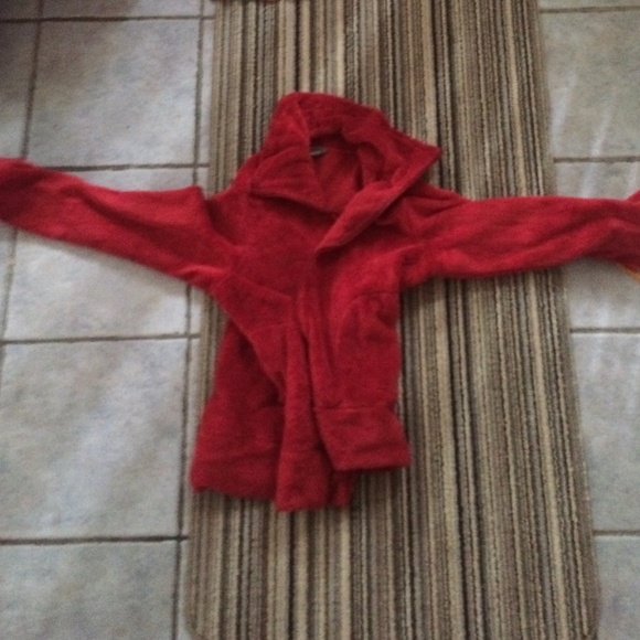 White Sierra red soft zip up fleece medium