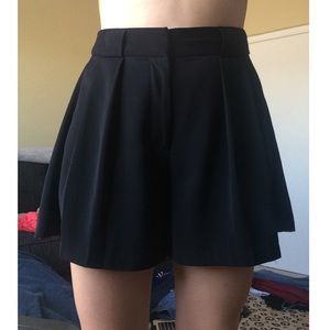 Dressy black high waist shorts