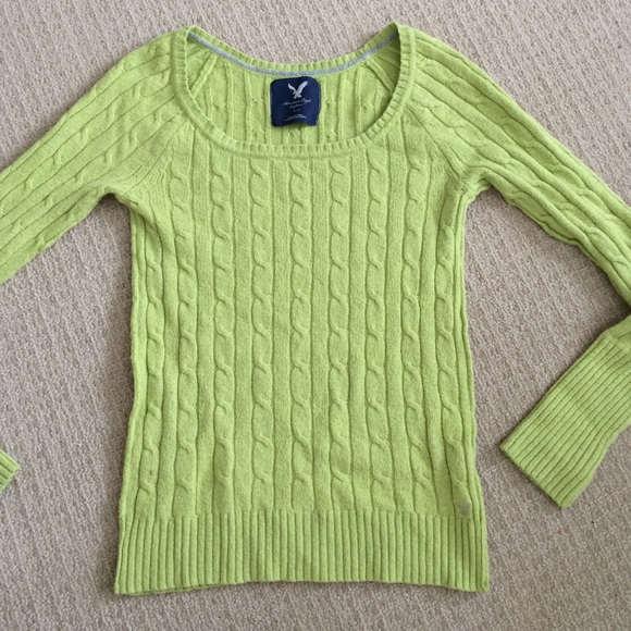 Green american eagle sweater