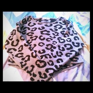 Cropped Cheetahs Sweater