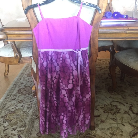 Purple dotted dress