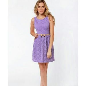 Lavender and Lace skater dress