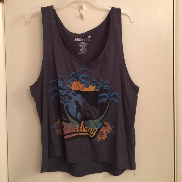 grey Billabong crop tank - vintage size M