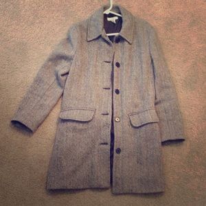 Wool Isaac Mizrahi for Target Grey Coat
