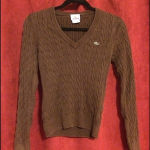 Lacoste brown sweater
