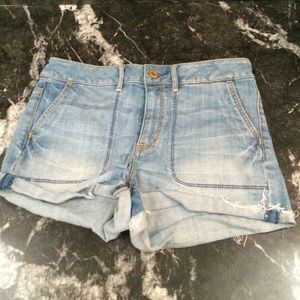 Denim High Waisted Shorts
