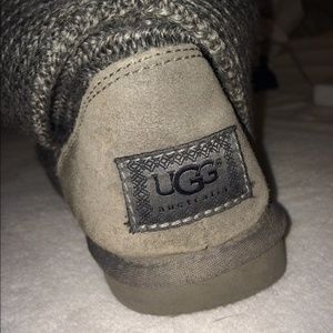 Grey knit uggs