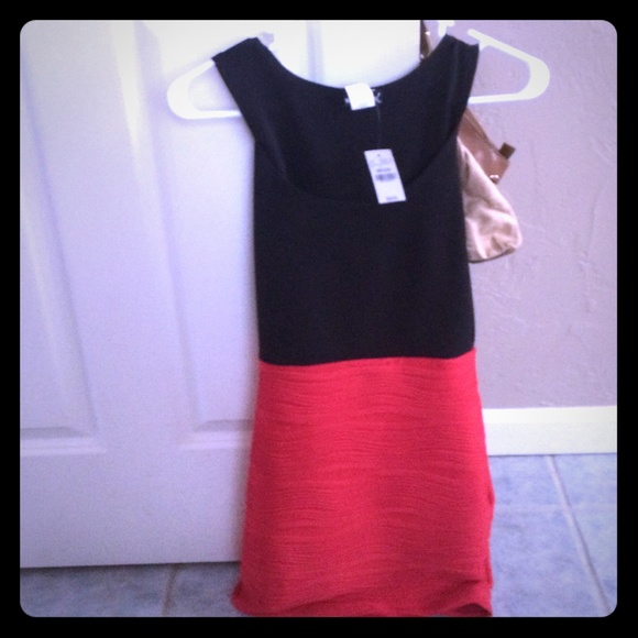 Size medium red and black cocktail dress