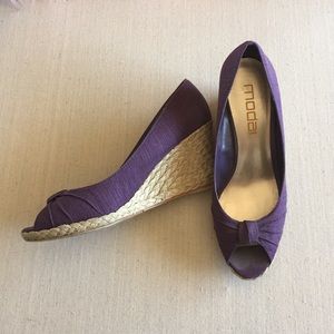 🍒REDUCED🍒Moda Spana purple espadrille wedges