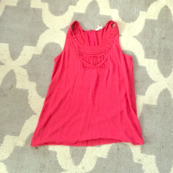Banana republic hot pink top size large