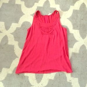 Banana republic hot pink top size large