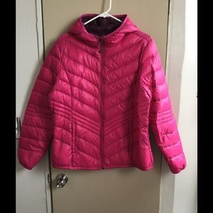Hot pink coat