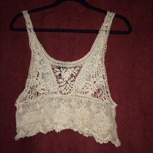 Lace crop top