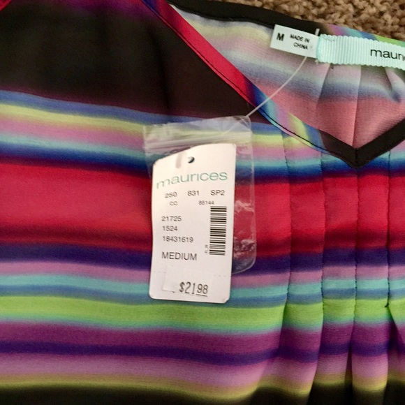 Maurices Multicolored Stripe Tank Top (size M)! - Picture 2 of 2