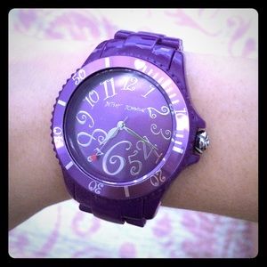 Betsey Johnson purple watch