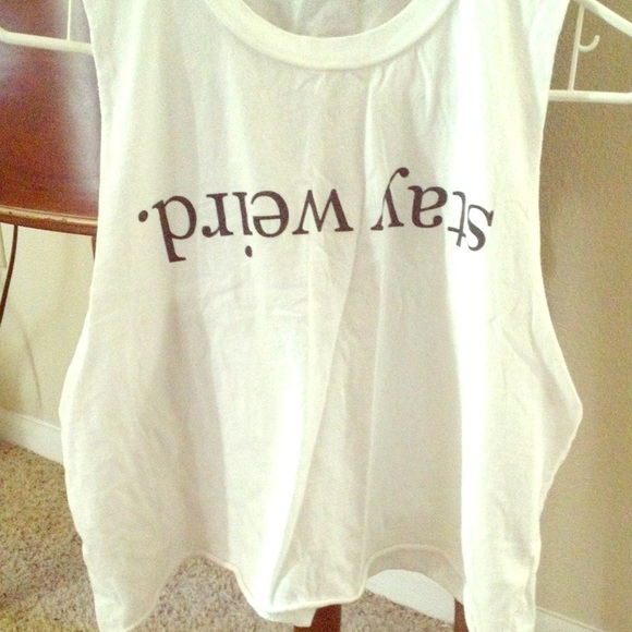 Brandy Melville 'Stay Weird' tank