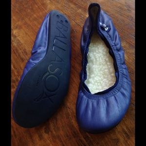 Corso Como fleece-lined leather flats