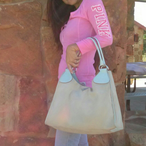 SOLD in ebay Auth prada canvas blue