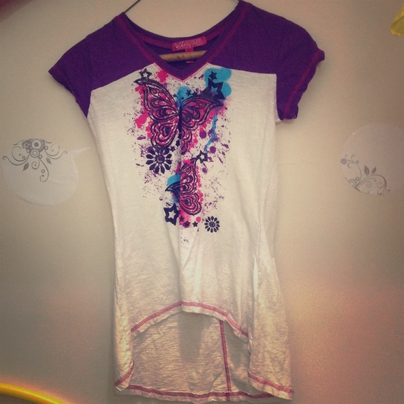 Sparkly butterfly shirt 🌀🌸🌸🌀