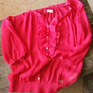 Brand new Hollister sheer shirt