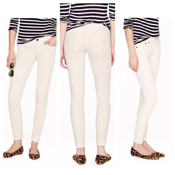 NWOT J. Crew Toothpick Jeans Size 25 - Ecru