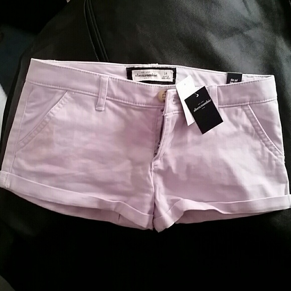 Abercrombie lavender low rise shorts