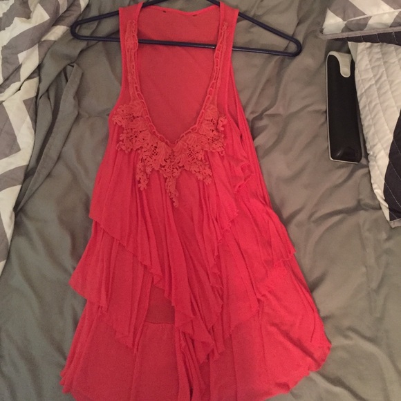 Pretty coral top.