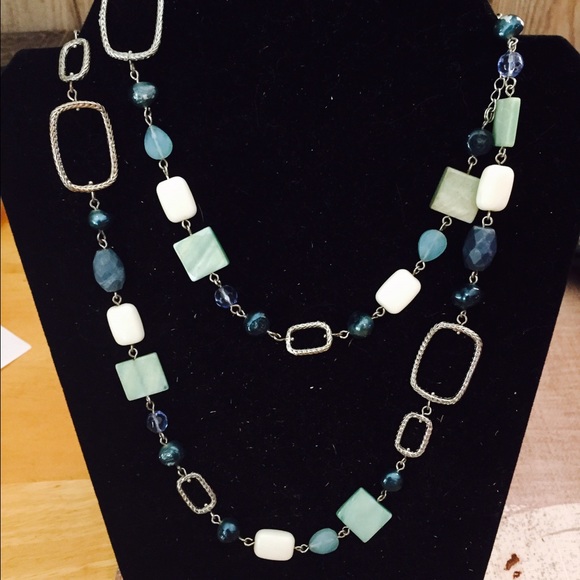 Lia Sophia abalone necklace.
