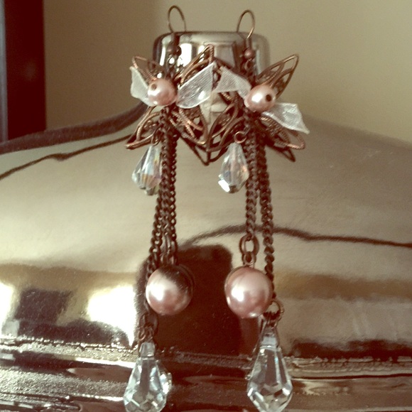 Beautiful flowered earrings