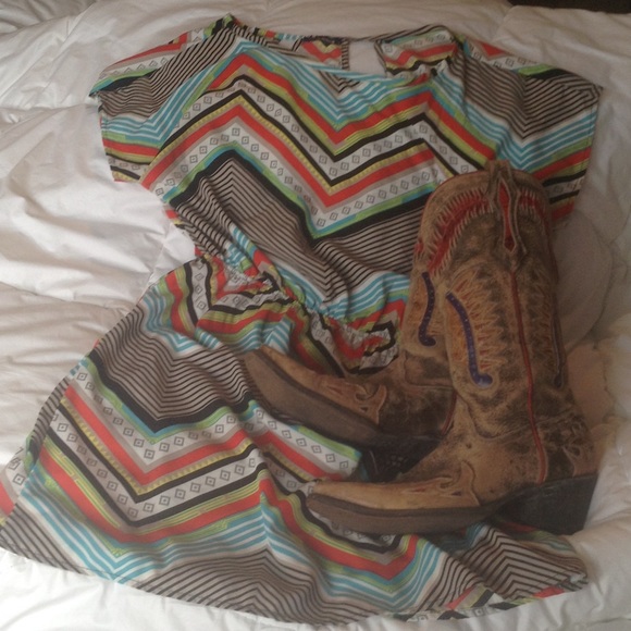 SOLD Sweet Claire southwest print dress/top