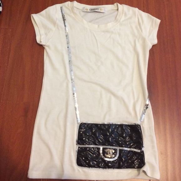 Cute chanel bag tshirt