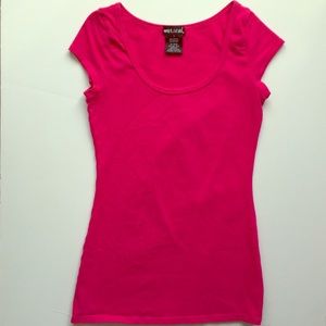 Hot pink shirt